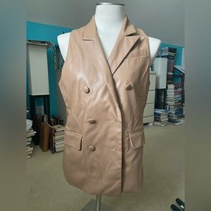 Akira Faux Leather Vest